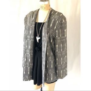 Tribal print blazer